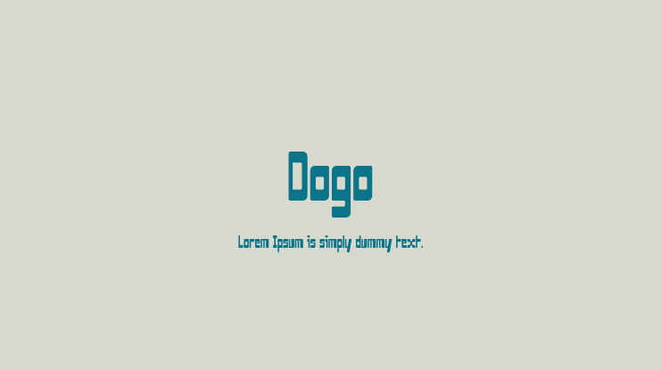 Dogo Font