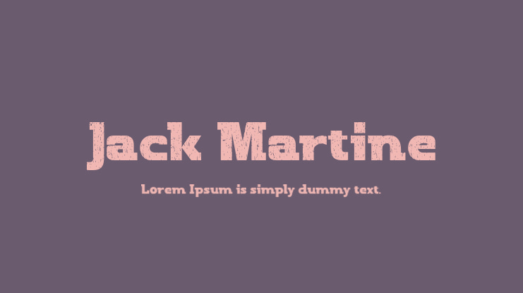 Jack Martine Font