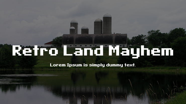 Retro Land Mayhem Font
