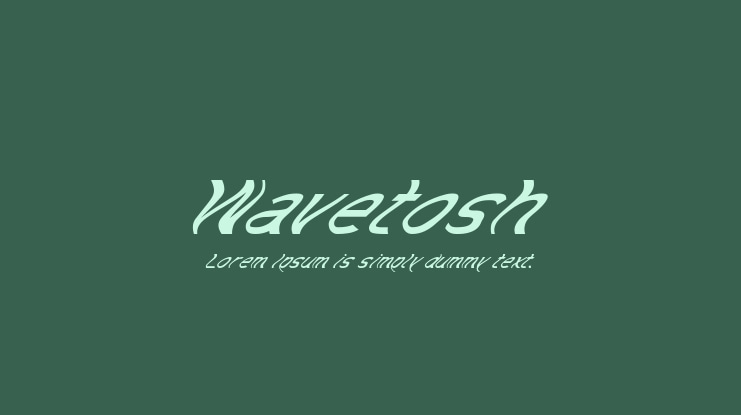 Wavetosh Font
