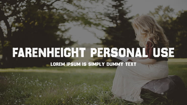 Farenheight Personal Use Font
