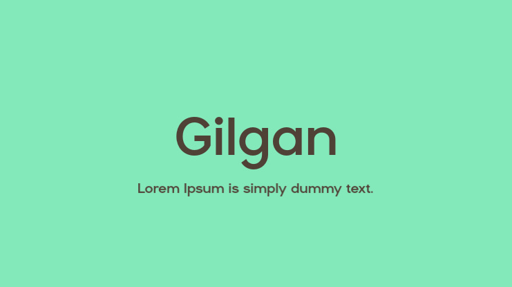 Gilgan Font
