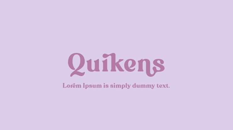Quikens Font