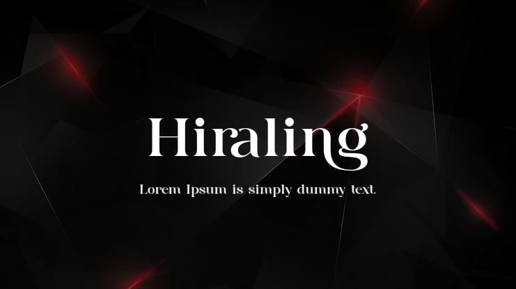 Hiraling Font