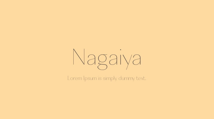 Nagaiya Font