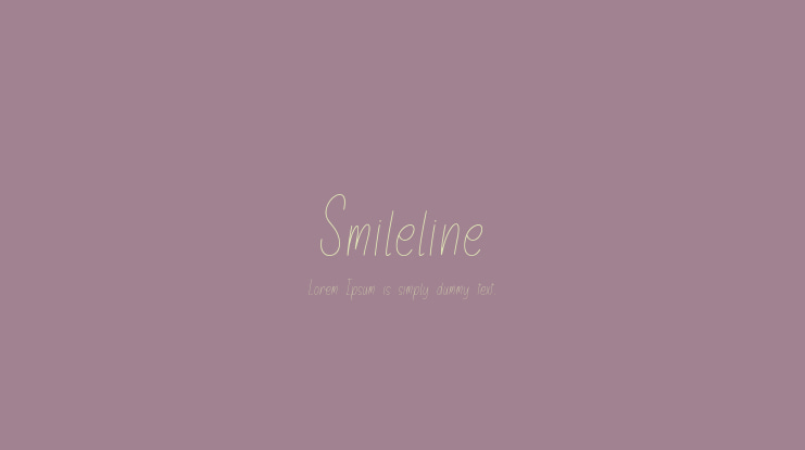 Smileline Font