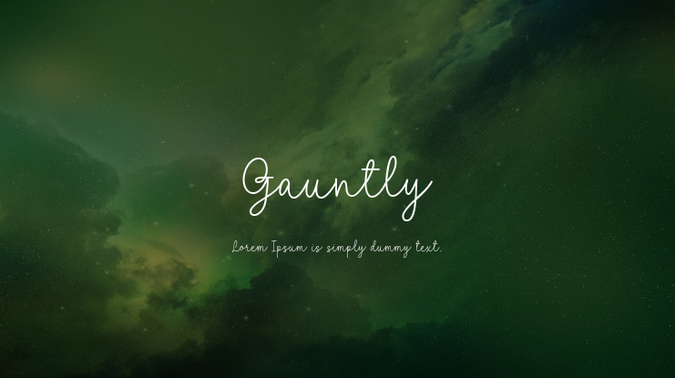 Gauntly Font
