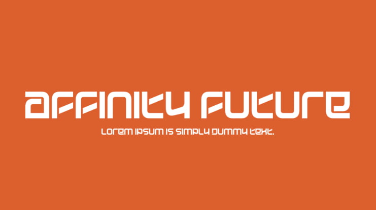 Affinity Future Font