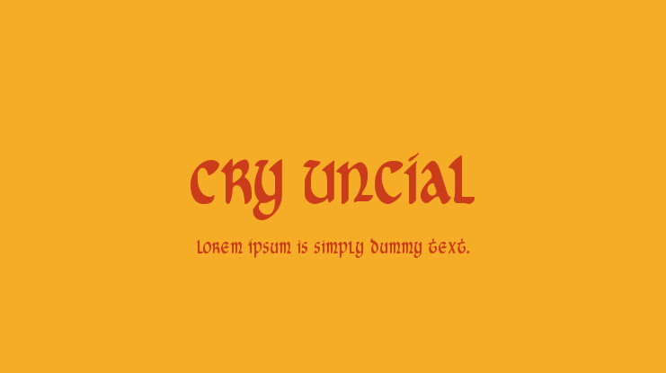 Cry Uncial Font Family