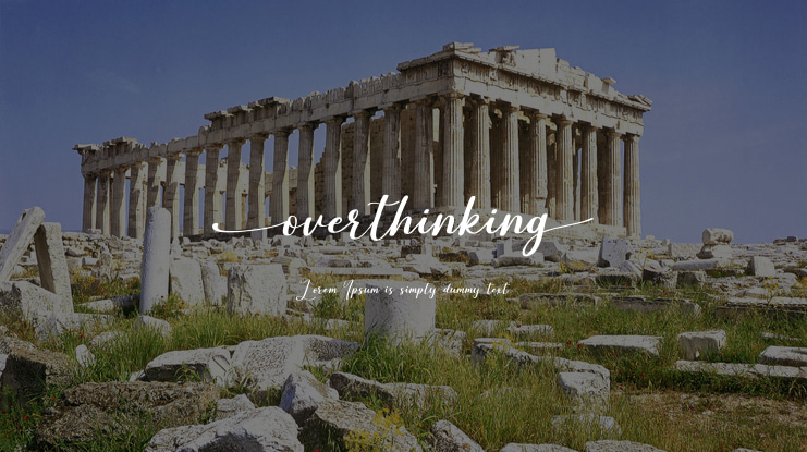 overthinking Font