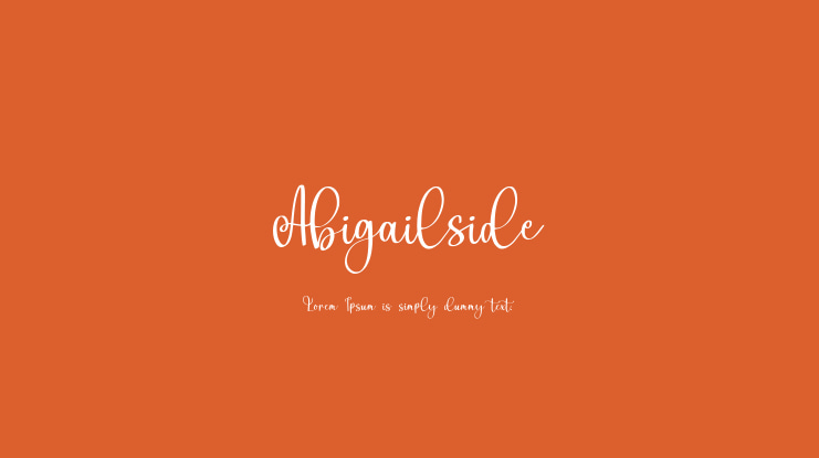 Abigailside Font