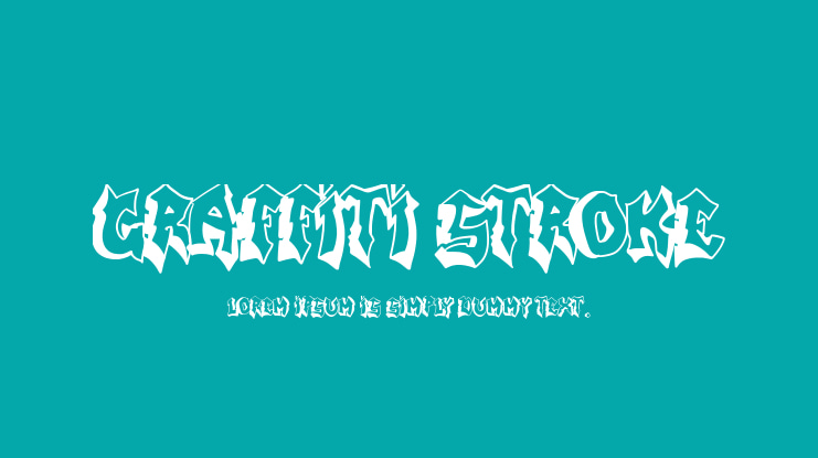Graffiti stroke Font
