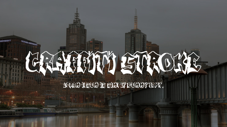 Graffiti stroke Font