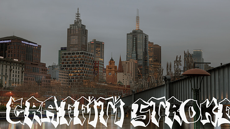 Graffiti stroke Font