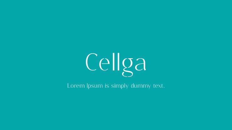 Cellga Font