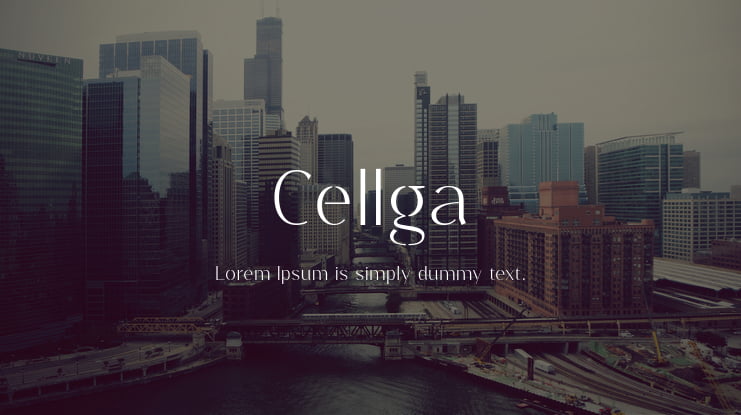 Cellga Font
