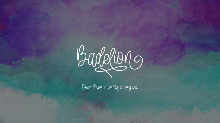 Badelion Font