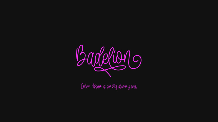 Badelion Font