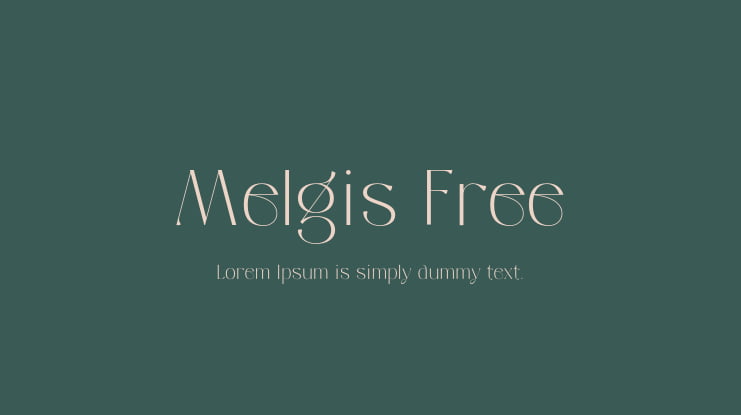 Melgis Free Font
