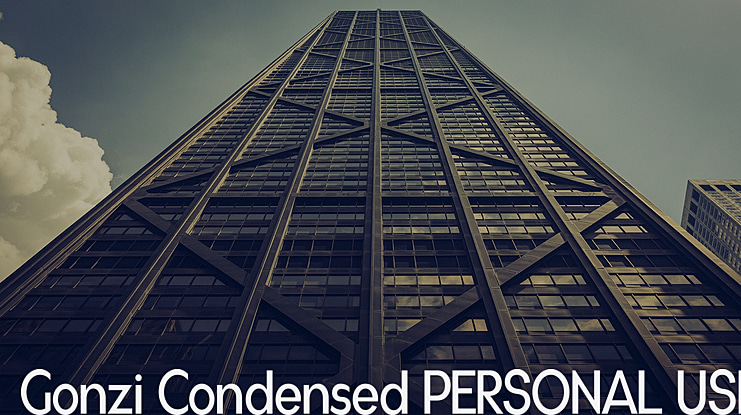 Gonzi Condensed PERSONAL USE Font Family
