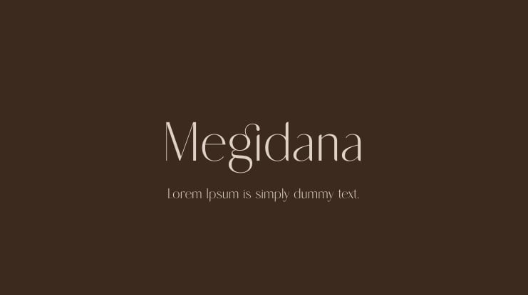 Megidana Font