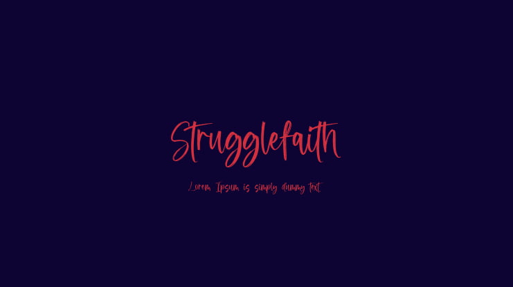 Strugglefaith Font