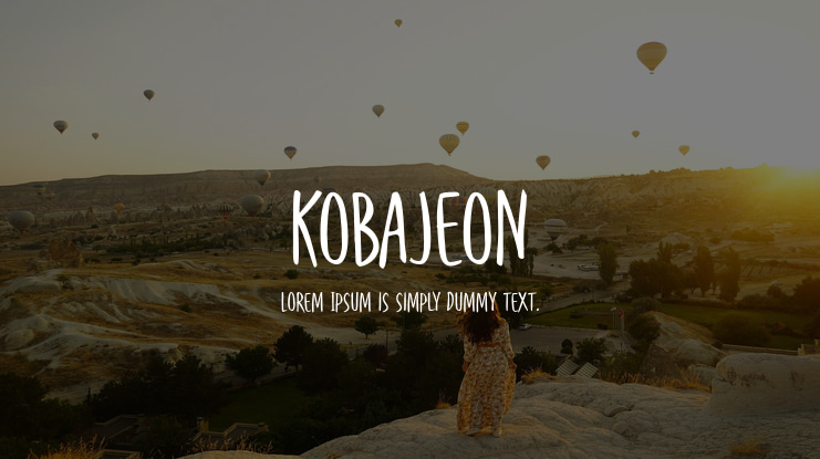 Kobajeon Font