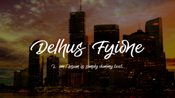 Delhus Fyione Font