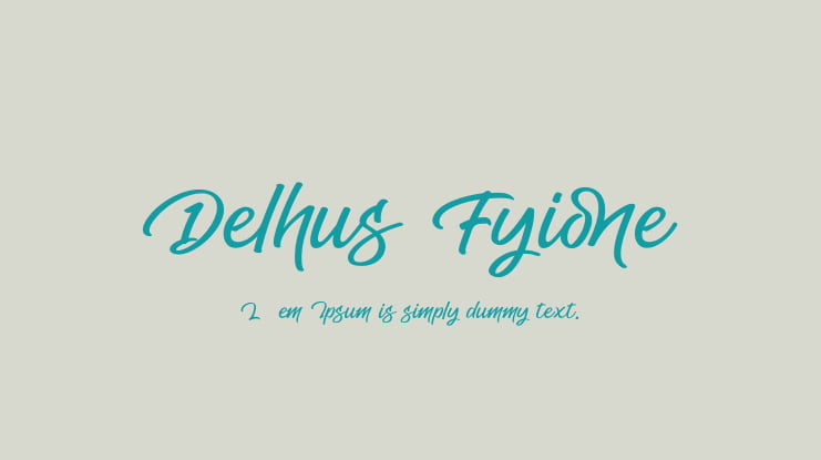 Delhus Fyione Font