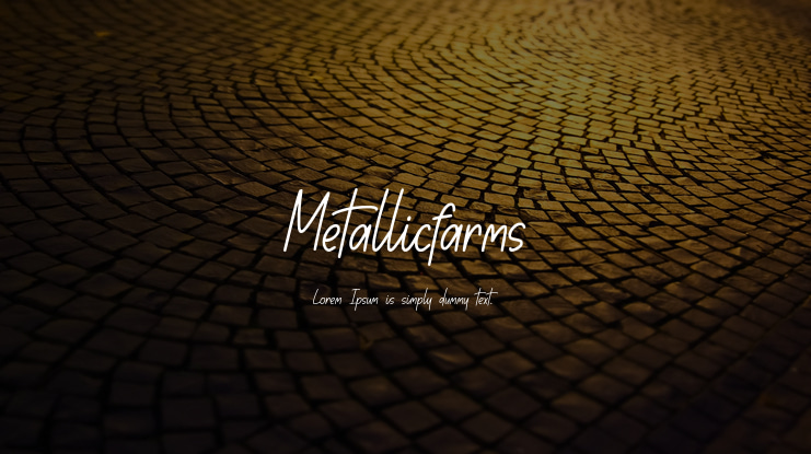 Metallicfarms Font