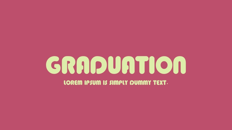 Graduation Font