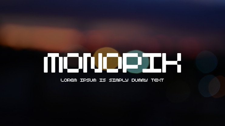 Monopik Font