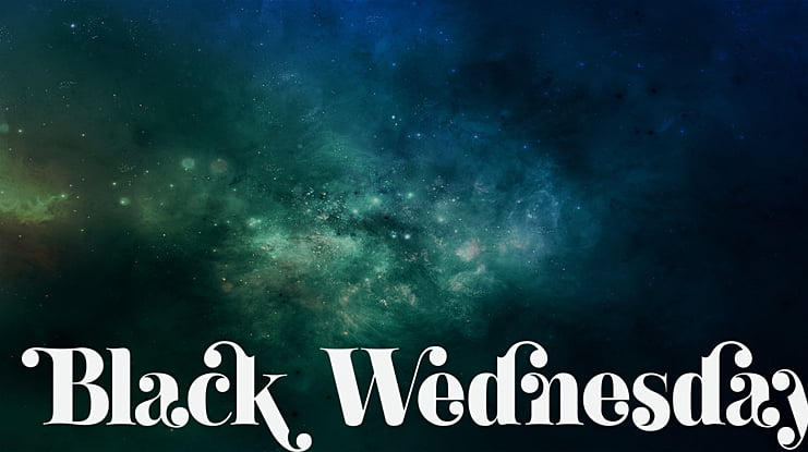 Black Wednesday Font