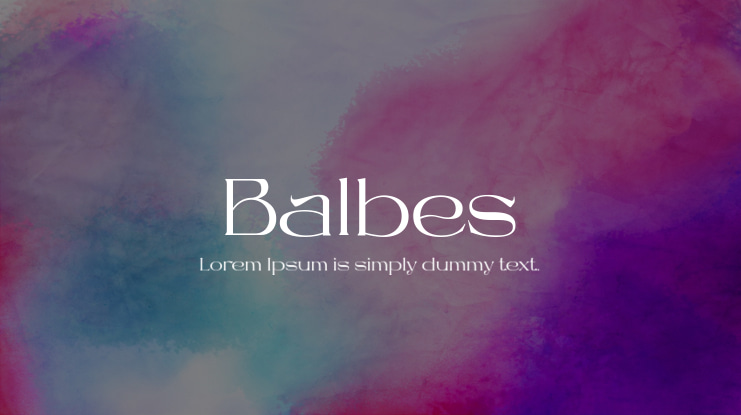 Balbes Font