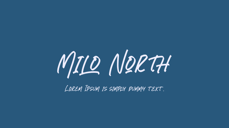Milo North Font