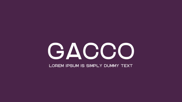 GACCO Font