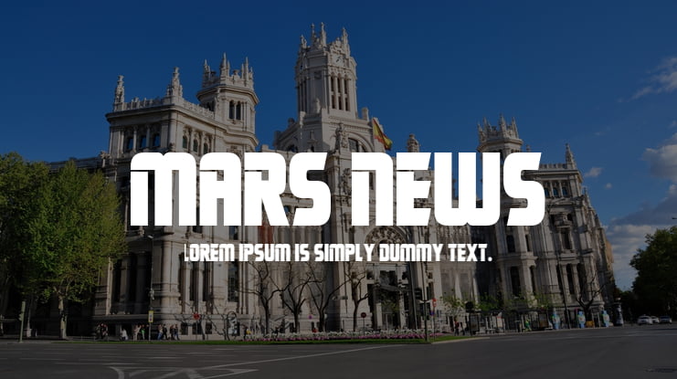 Mars News Font Family : Download Free for Desktop & Webfont