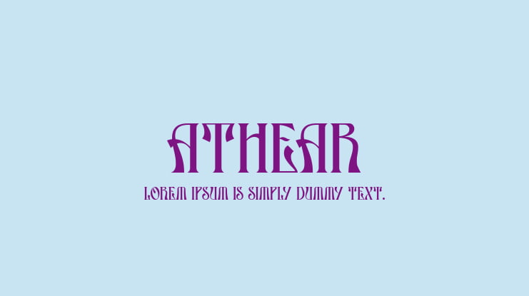 ATHEAR Font