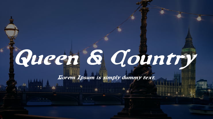 Queen & Country Font Family