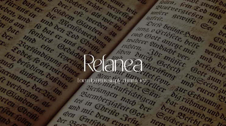 Refanea Font