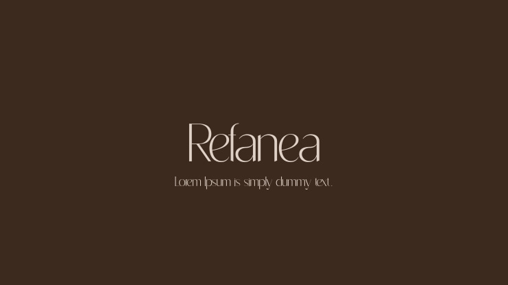Refanea Font