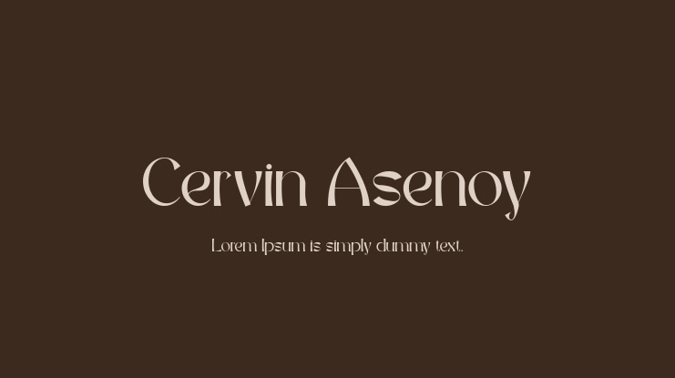 Cervin Asenoy Font