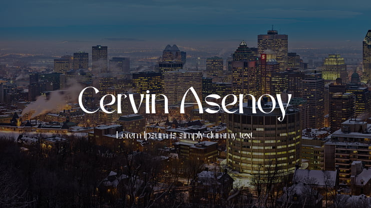 Cervin Asenoy Font