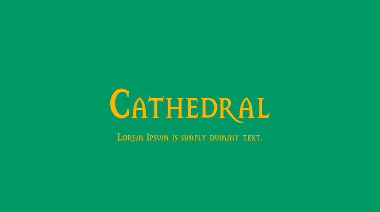 Cathedral Font