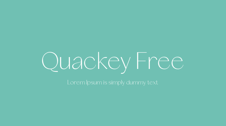 Quackey Free Font Family
