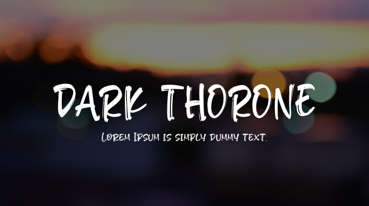 DARK THORONE Font