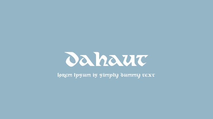 Dahaut Font