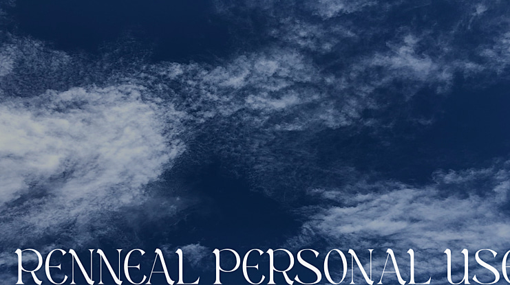 Renneal Personal Use Font