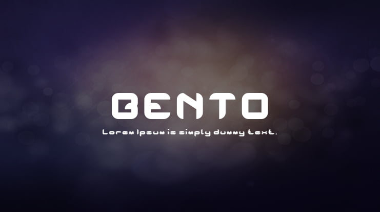 BENTO Font