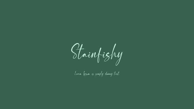 Stainfishy Font